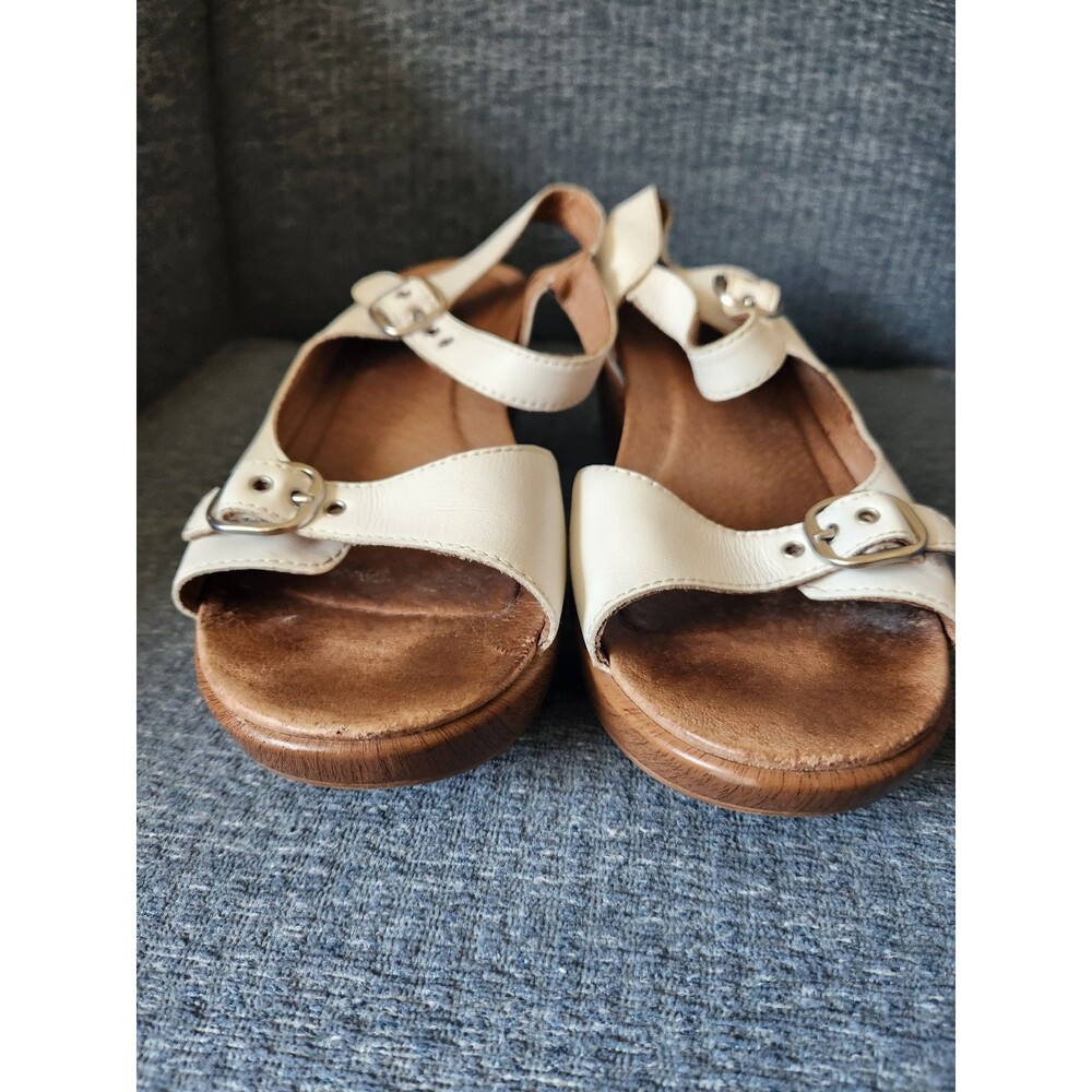 Dansko "Joanie" Sandals Brown & White Size 39 US 8.5 - Picture 3 of 10